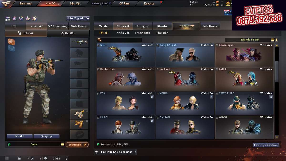shop acc cf uy tin gia re